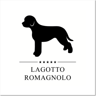 Lagotto Romagnolo Black Silhouette Posters and Art